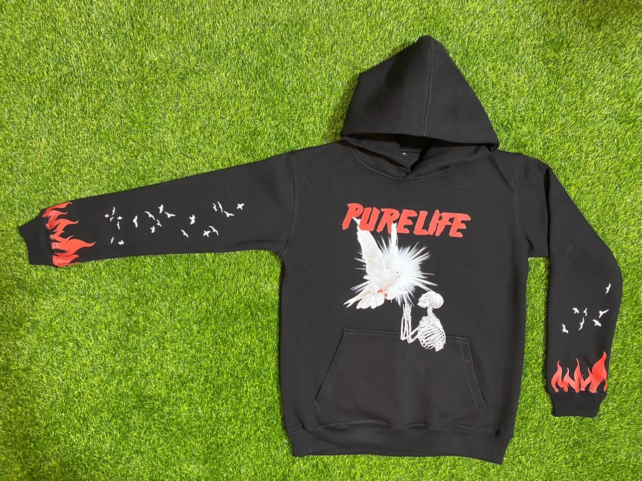 purelife hoodie with dove design , 4 color option