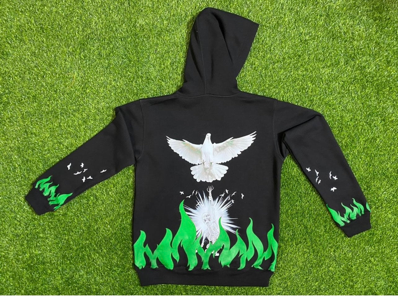 purelife hoodie with dove design , 4 color option