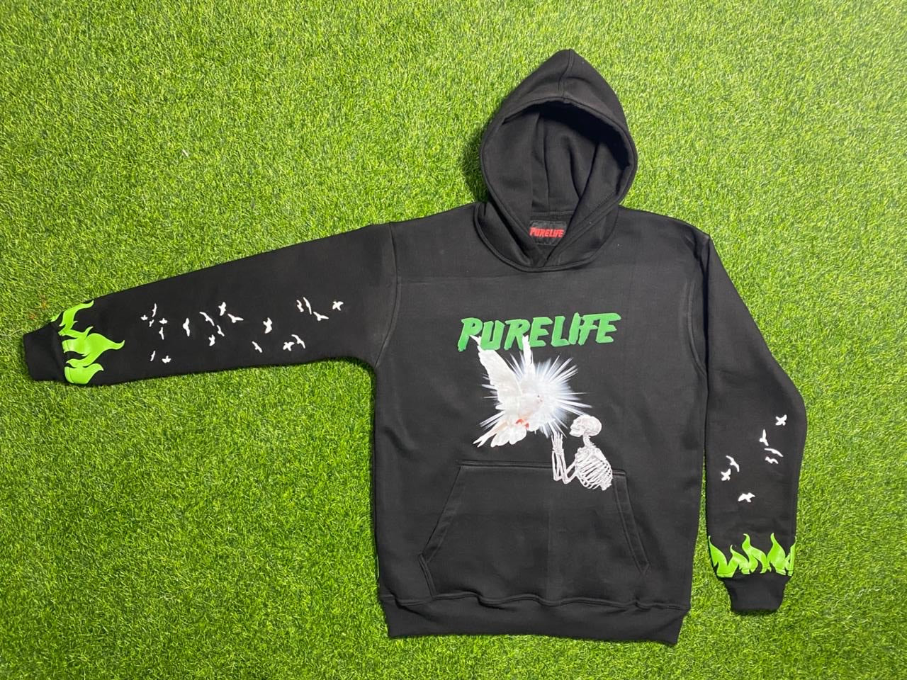 purelife hoodie with dove design , 4 color option