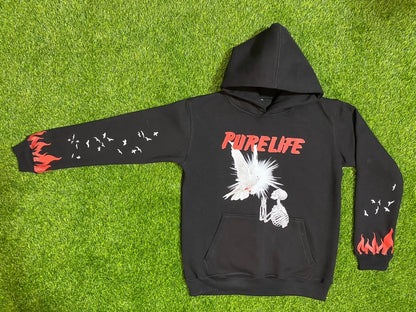 purelife hoodie with dove design , 4 color option