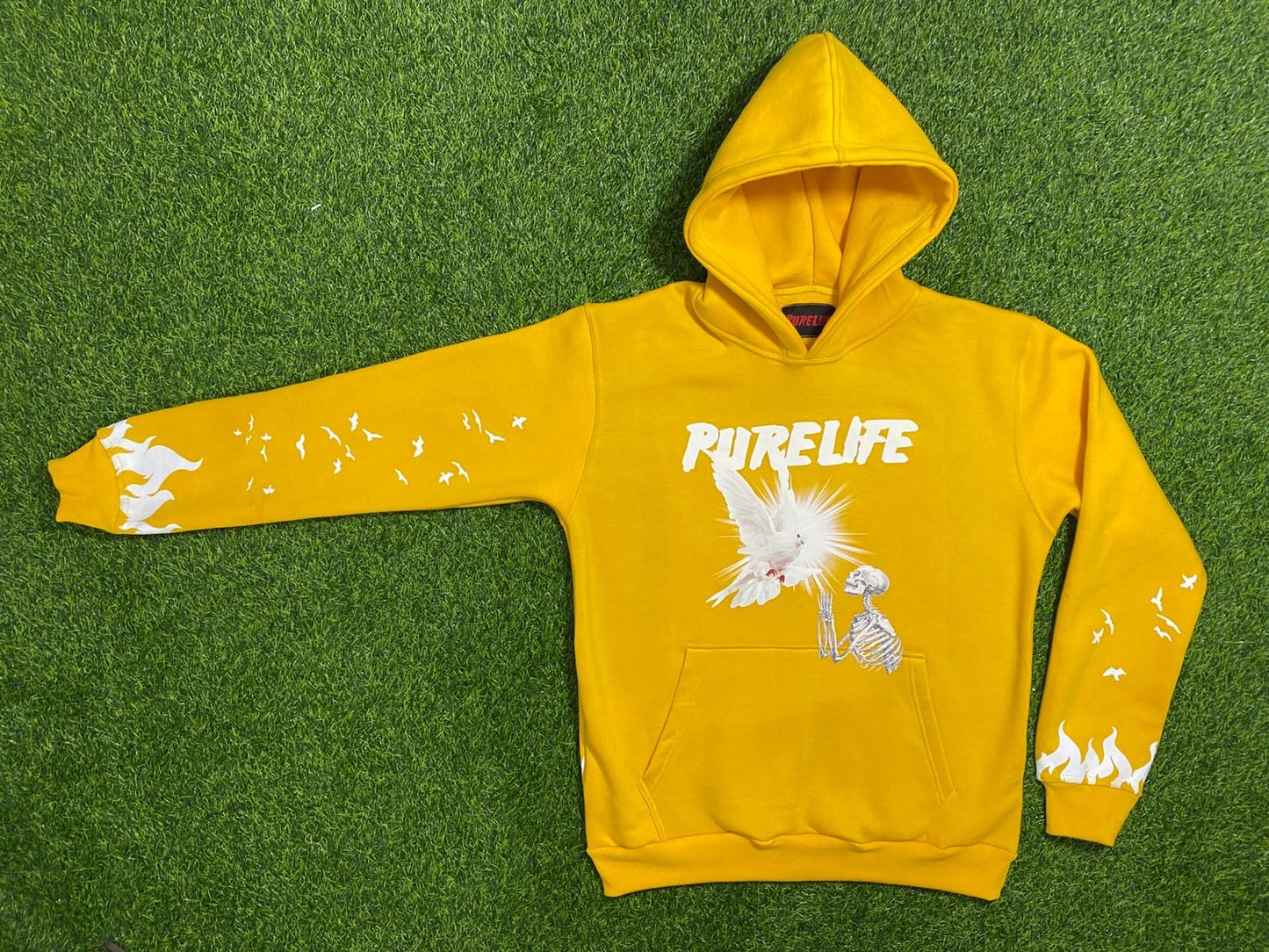 purelife hoodie with dove design , 4 color option