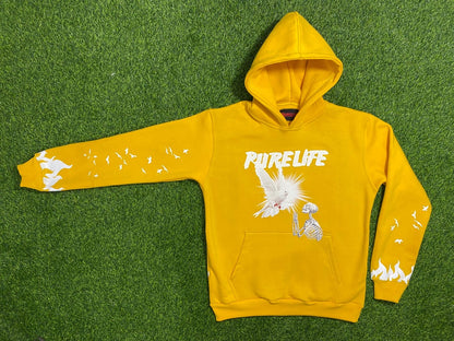 purelife hoodie with dove design , 4 color option