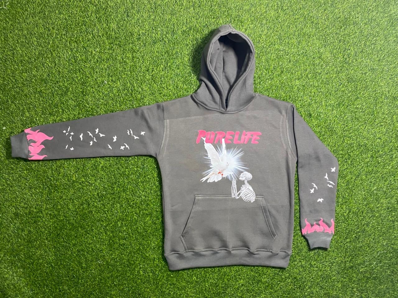 purelife hoodie with dove design , 4 color option